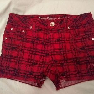 Justice Red Shorts